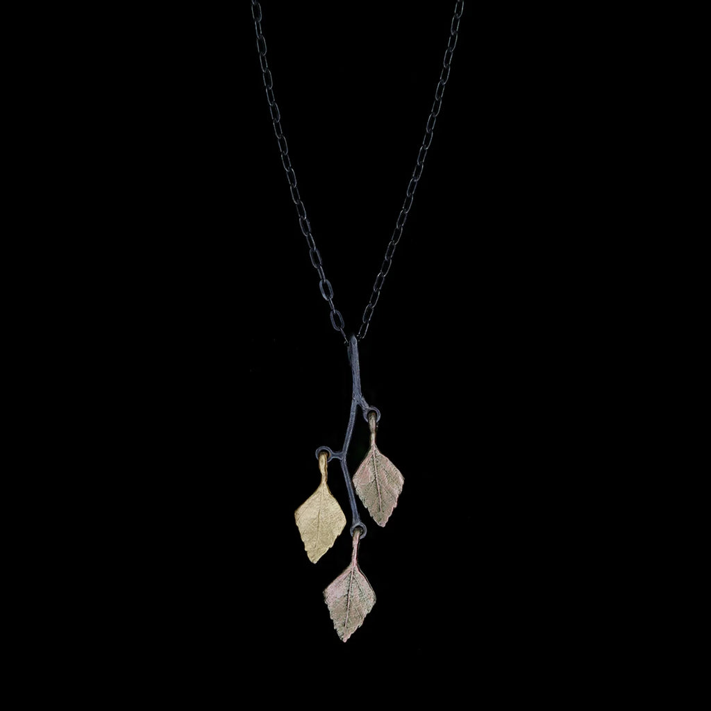 Herbstliche Birke-Kette mit Anhnger klein