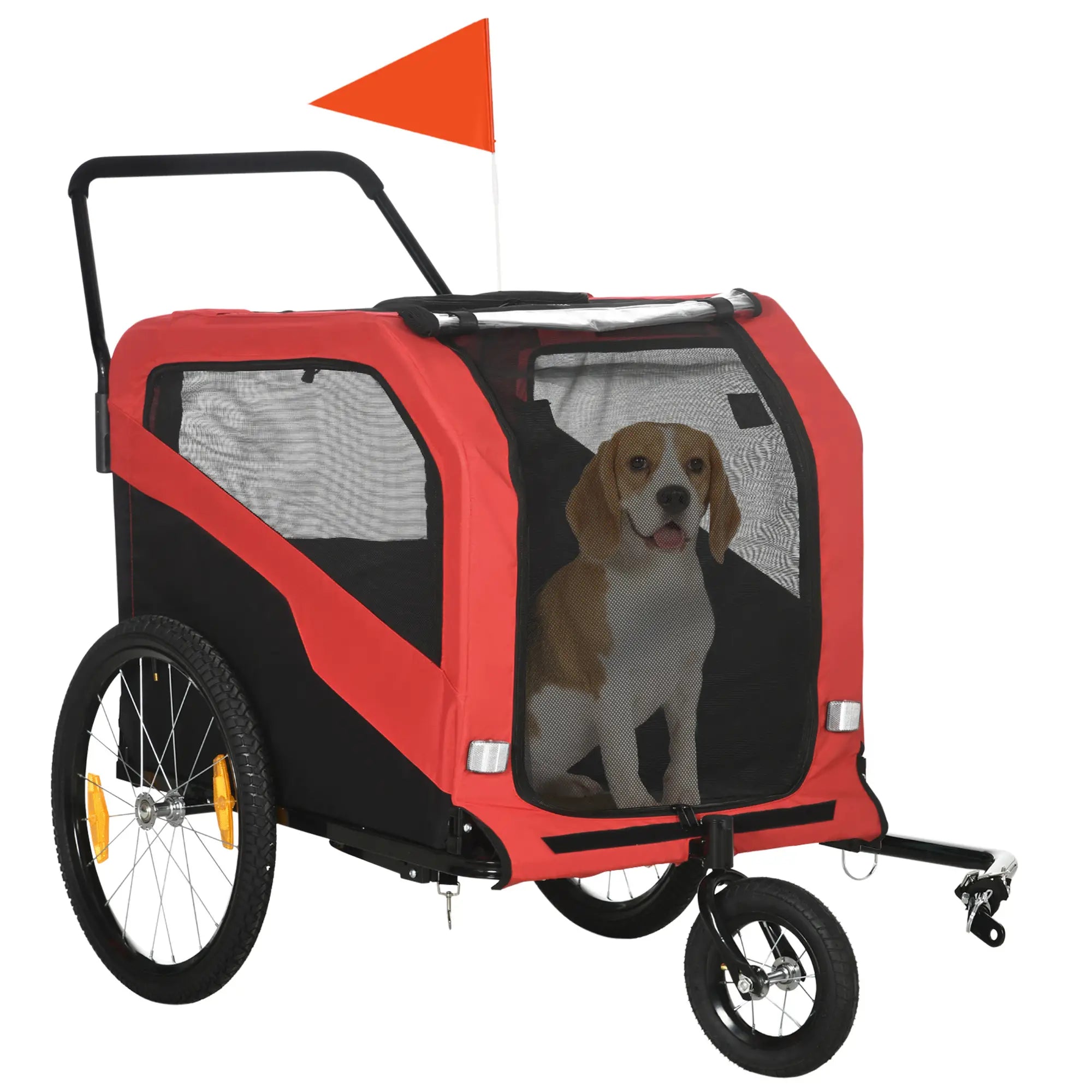 HOMCOM Cuccia per Cani 30 kg, Rossa, Robusta e Comoda per Cani di Grossa Taglia
