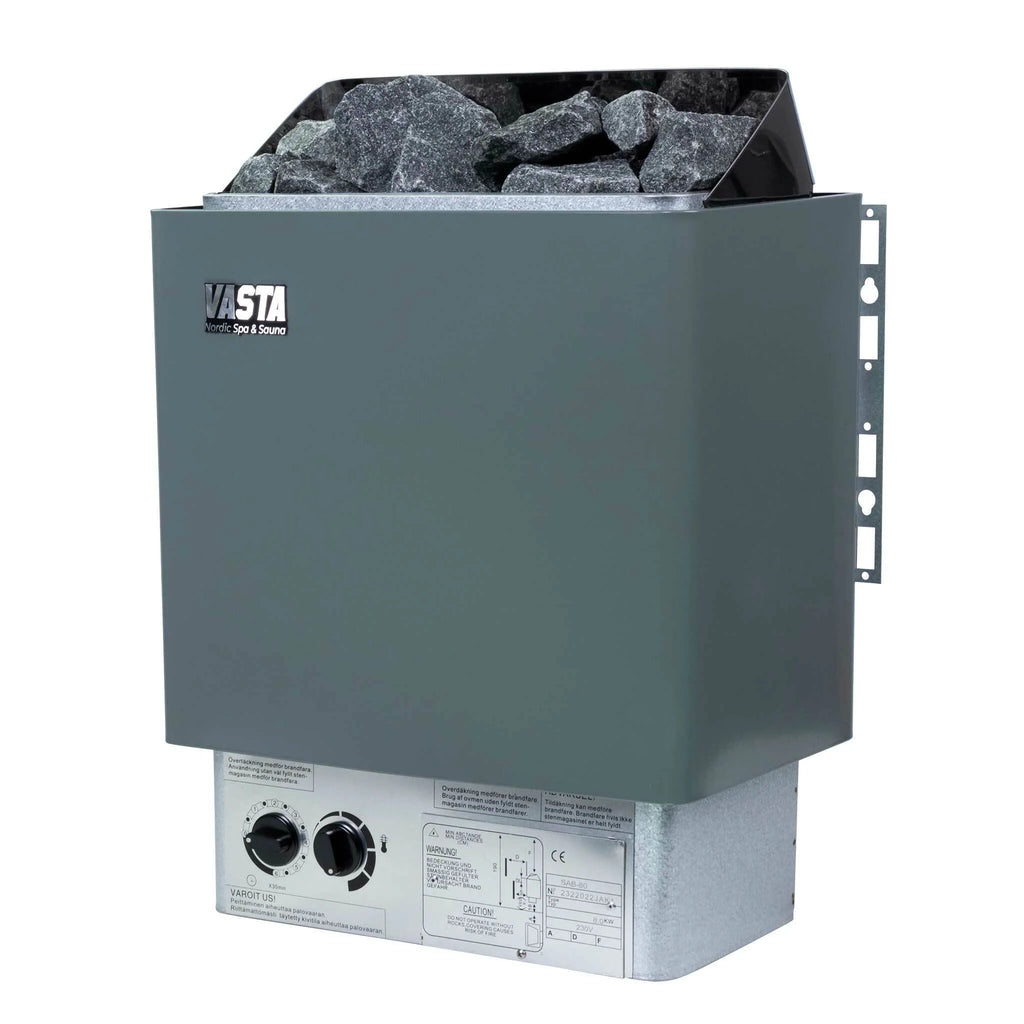Vasta Stufa elettrica per sauna Spark 8kw, controllo fisso, 7-12m3