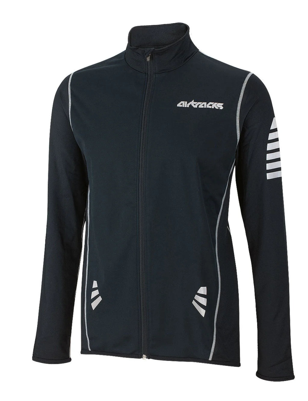 Herreh Thermo Radtrikot Pro Schwarz-Silber