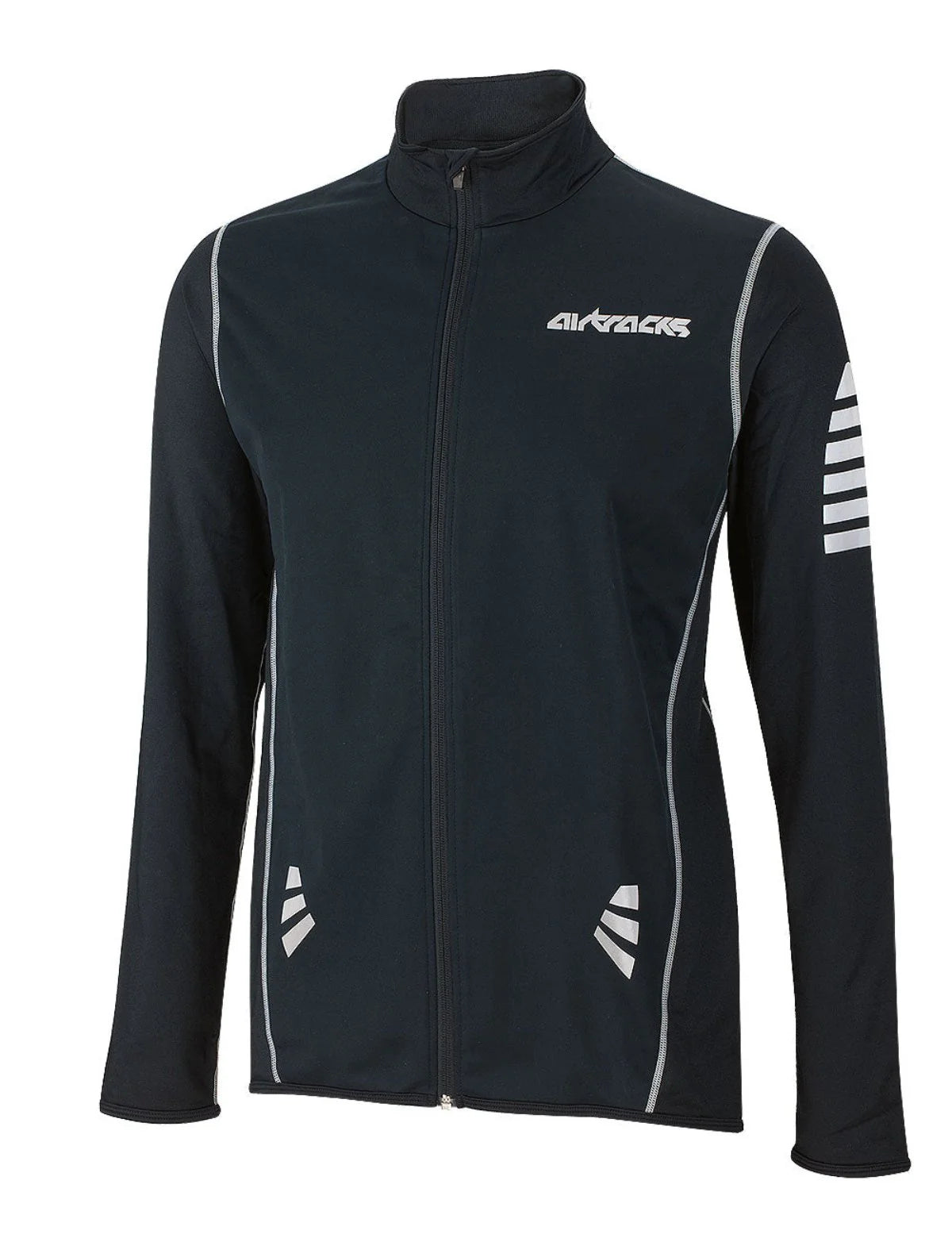 Herreh Thermo Radtrikot Pro Schwarz-Silber