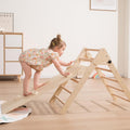 Struttura da arrampicata per fagiolo gigante Indoor, Parco giochi interno di medie dimensioni, Struttura da arrampicata per bambini da 2 a 5 anni, Giocattolo da arrampicata 8 in 1 per bambini con scivolo, parete da arrampicata, corda da arrampicata