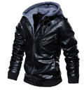 Premium Lederjacke mit Kapuze