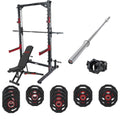 FUEL Fitness HR500 Power Set: Halfcage + Hantelbank + Hantelstange + Hantelscheiben