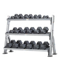 Tuff Stuff CDR-300 Porta manubri/kettlebell a 3 ripiani