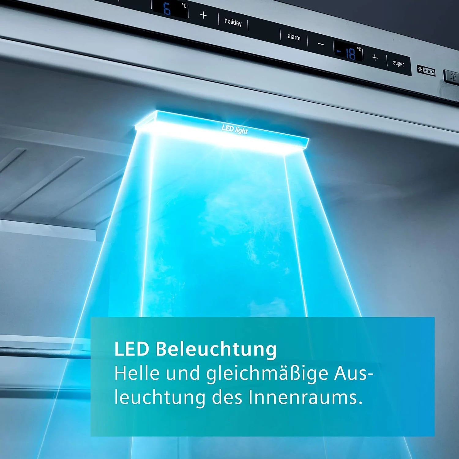 Siemens GS54NAWCV iQ500 Congelatore, 176 x 70 cm, 327 L, noFrost mai più sbrinamento, bigBox spazio per alimenti grandi, varioZone ripiani in vetro e cassetti flessibili, Bianco