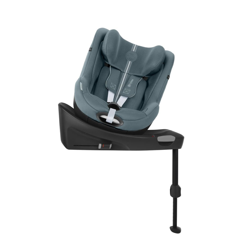 Seggiolino auto CYBEX Gold Sirona Gi i-Size Plus con base, Da 3 mesi a 4 anni circa (Dalla nascita con inserto per neonati), Max. 20 kg, 61-105 cm (Da 40 cm con inserto per neonati), Stormy Blue