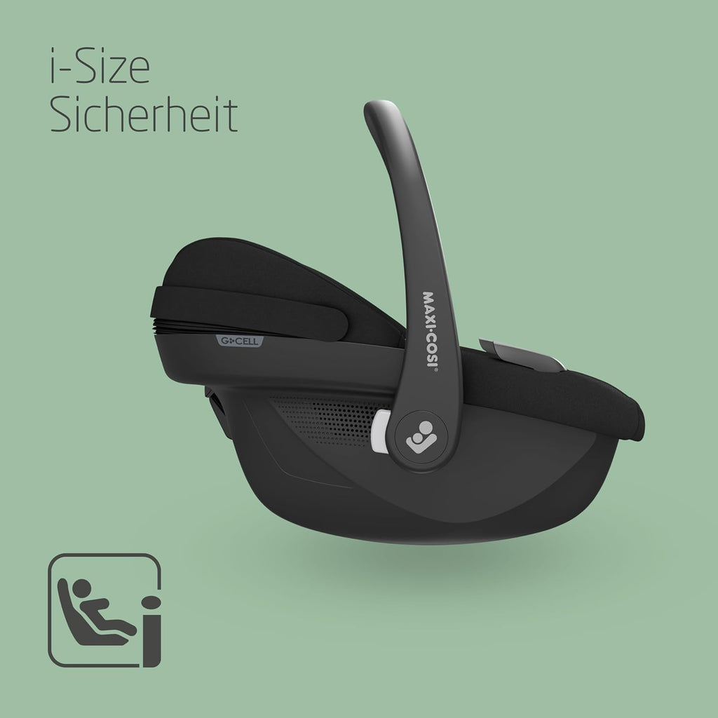 Maxi-Cosi Pebble 360 Pro, Seggiolino auto reclinabile SlideTech, da 0 a 15 mesi, da 0 a 13 kg, da 40 a 87 cm, per i seggiolini auto girevoli FamilyFix 360 Pro, G-CELL Side Impact Protection, Tonal Graphite
