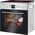 Bomann Set Forno Elettrico | Forno Incasso con Piano Cottura in Vetroceramica | Piano Cottura con 4 Zone di Cottura | Forno da Incasso con Capacità 56l | 9 Funzioni Forno | Piano Cottura in Vetroceramica con Zona Arrosto | EHBC 7936 IX