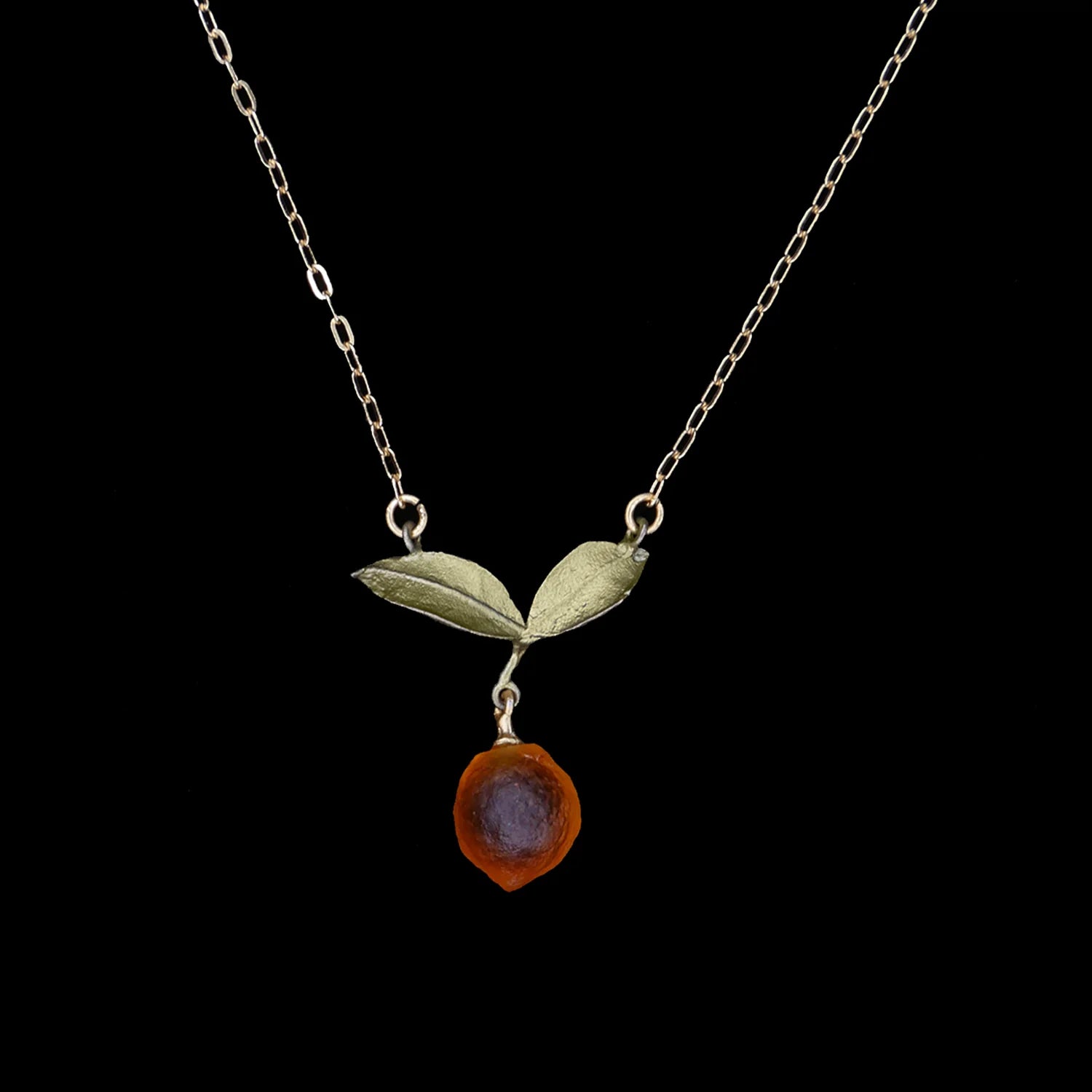 Orange - Kette mit Anhnger
