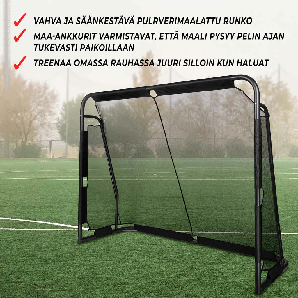 Prosport Fuballtor 220x170x80 Premium schwarz