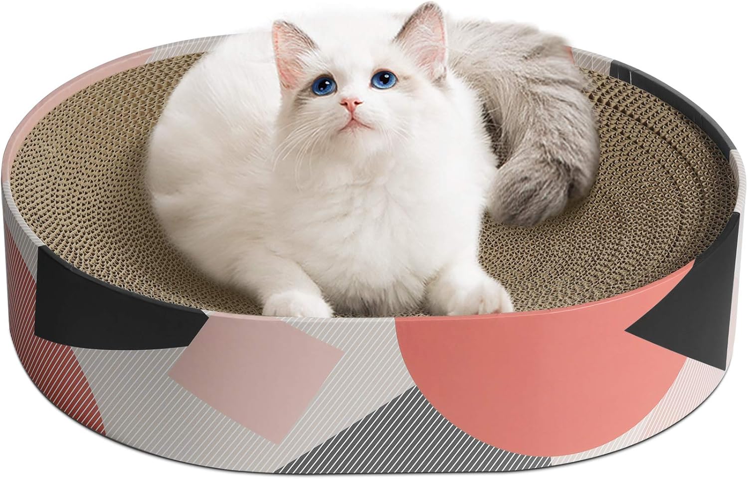 ComSaf Kratzbrett für Katzen, Kratztonne aus Wellpappe, Recycelbar Kratzbretter Katze, Kratzschutz für Sofa, Tür, Mbel, Kratzpappe für Katzen 58 x 25 x 25cm