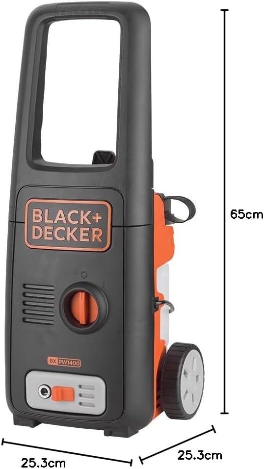 BLACK+DECKER Hochdruckreiniger BXPW2200PE mit Patio Cleaner Deluxe und Feste Bürste (2200 W, 150 bar, 440 l/h)