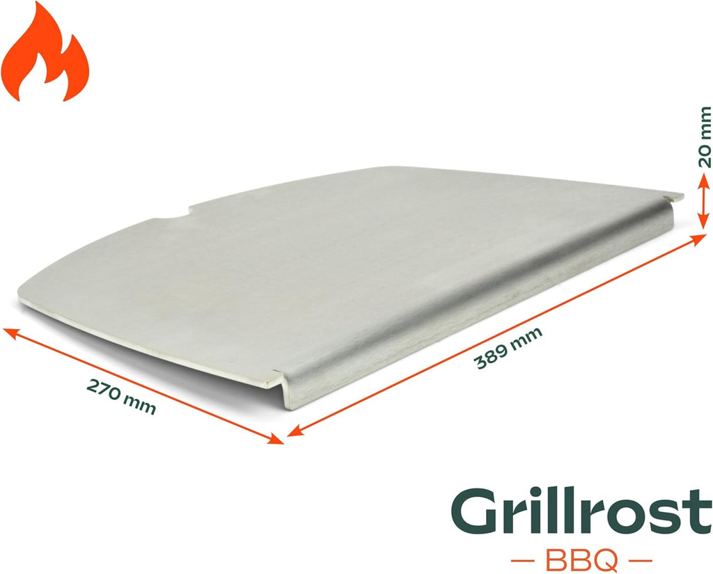 Griglie in acciaio inox per Weber Q300/3000 | lavabili in lavastoviglie - set da 2 pezzi