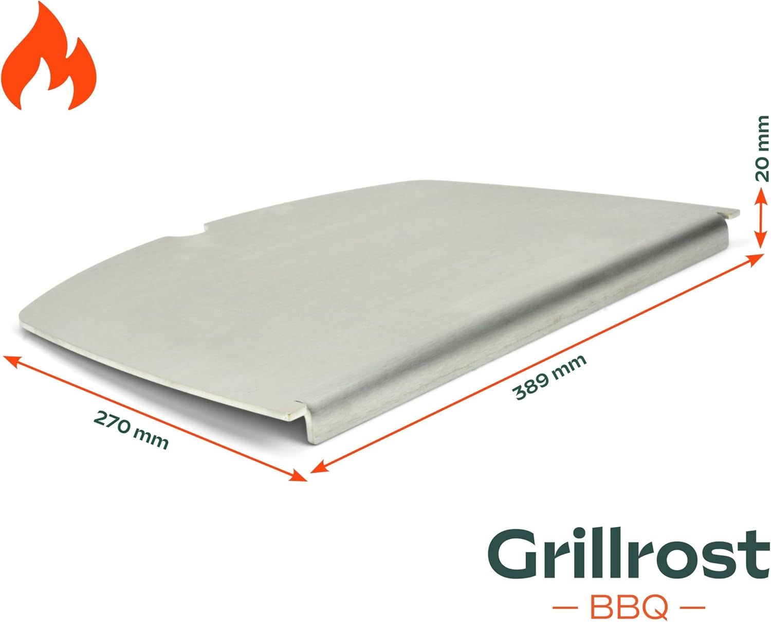 Griglie in acciaio inox per Weber Q300/3000 | lavabili in lavastoviglie - set da 2 pezzi