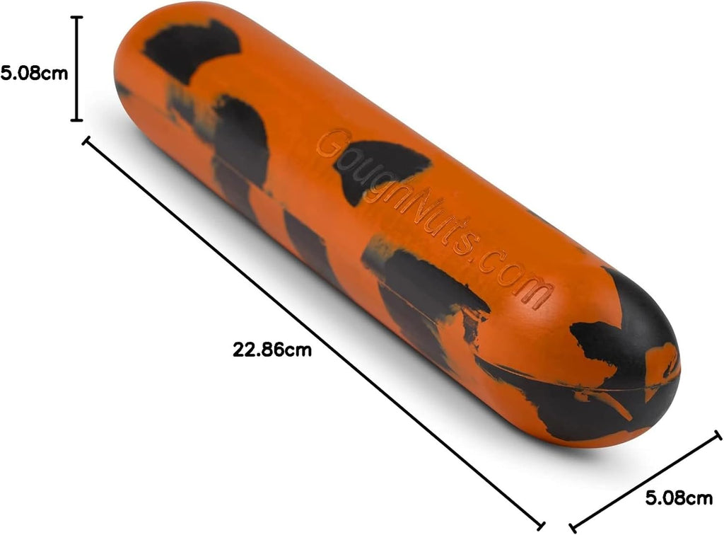 Goughnuts - Hunde-Kauspielzeug, praktisch unzerstrbar - Das Hundespielzeug für Power-Kauer hlt selbst hartnckigen Hunden Stand - Orange