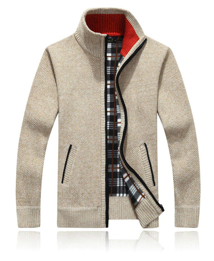 Herren-Strickjacke mit Reiverschluss