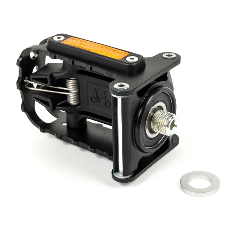Original-Faltpedal links, schwarz