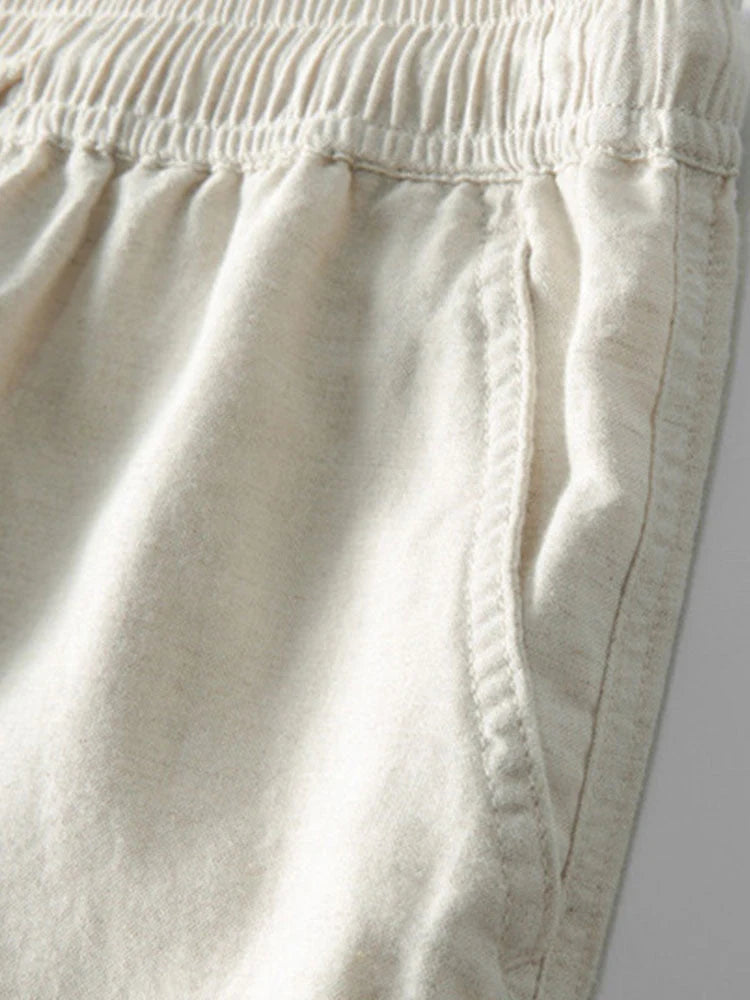 Oberteil und Hose für Mnner Leinen-Set