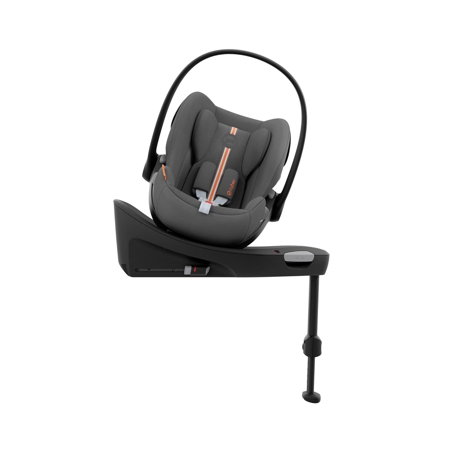 CYBEX Gold Seggiolino auto Cloud G i-Size Plus, Include riduttore per neonato, Dalla nascita fino a ca. 24 mesi, Per bambini da 40 cm a 87 cm, Max. 13 kg, Lava Grey