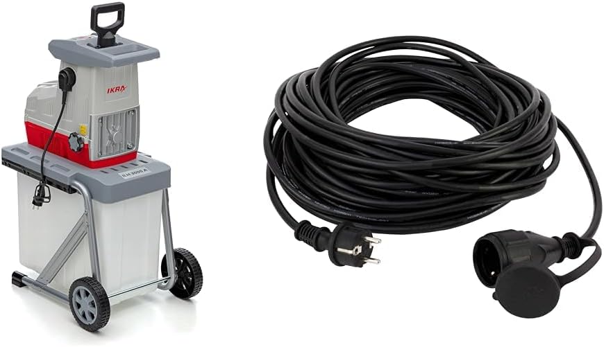 IKRA 81002880 Biocippatrice elettrica a rulli ILH 3000 A, silenziosa, robusta, a bassa manutenzione, potente 3.000 Watt, diametro rami fino a 44 mm, 230 V