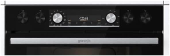 Gorenje Forno da Incasso con Piano Cottura in Vetroceramica, Set 4, Ventilato, Inox / 77 Litri / ExtraSteam / GentleClose & Open / EcoClean / AirFry / PizzaMode / PerfectGrill / Guide Telescopiche / Estetica Inox