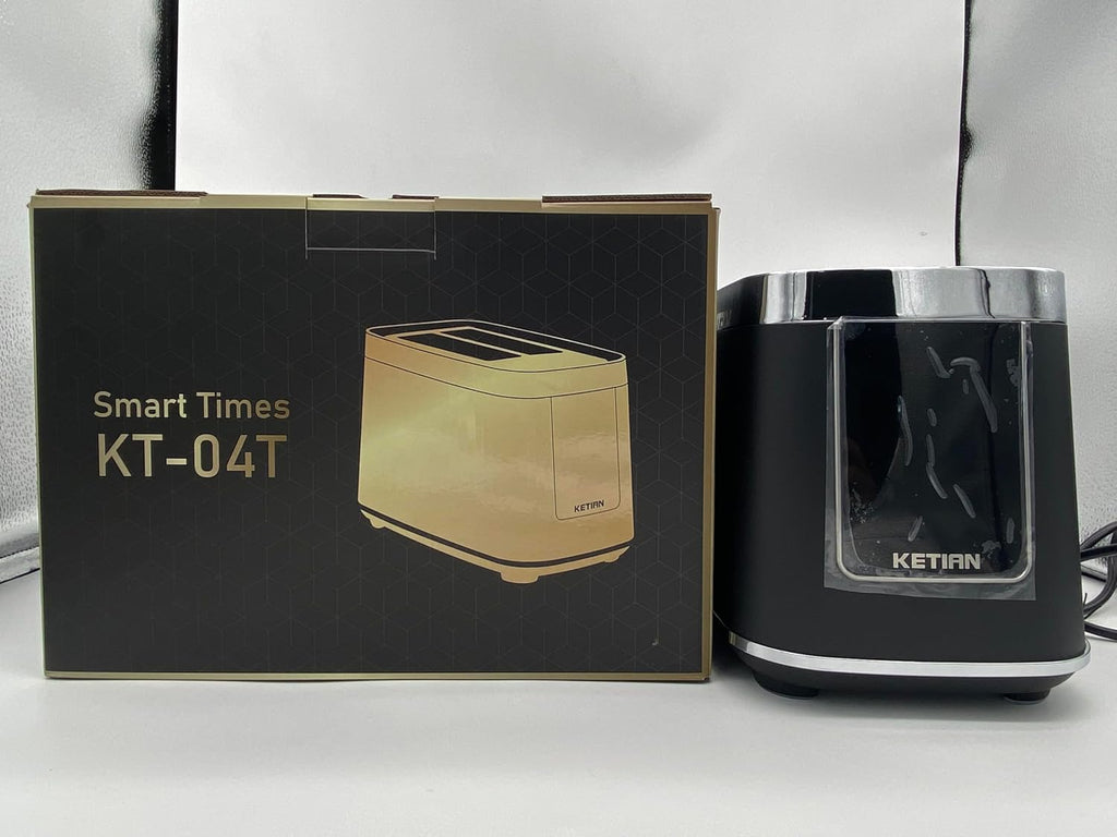 Toaster 2 Scheiben, KETIAN 2 Toast Schlitze mit Brötchenaufsatz, hochwertiger Edelstahl-Toaster, 7 Stufen, Auftaufunktion, Abschaltautomatik, 1400 W