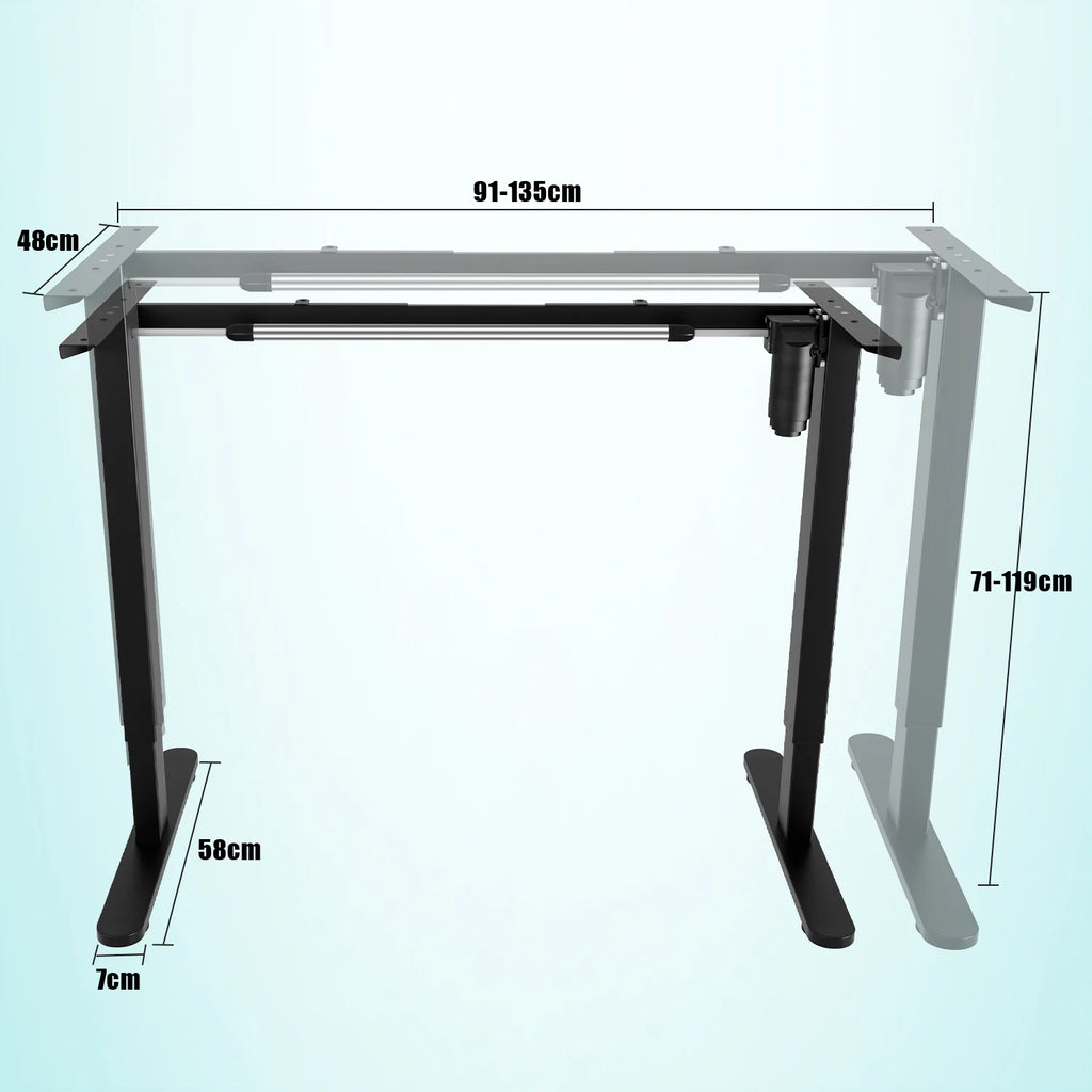 Sonnewelt Scrivania Regolabile in Altezza Elettrica, fino a 80kg di Carico (Nuova Versione)