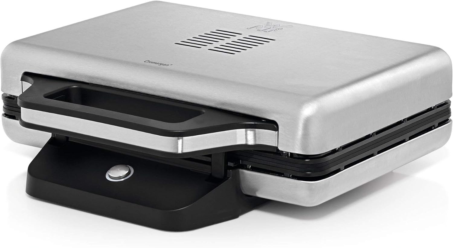 Bosch TAT7S25 Kompakt-Toaster, Auftau/Aufknusperfunktion, 1050 W, Edelstahl/schwarz & WMF Lono Sandwich Maker, für 2 Standard- oder XXL-Toasts, 2-stufige Höhenanpassung, edelstahl matt