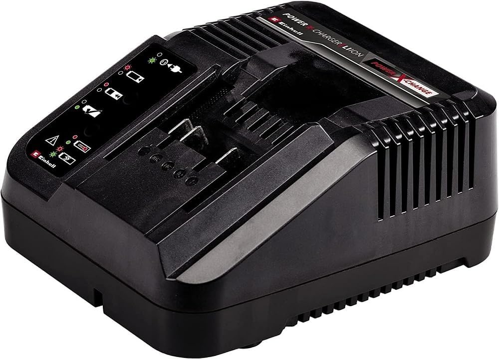 Soffiatore a batteria Einhell GC-CL 18 Li E Kit Power X-Change (18 V, velocità aria 210 km/h, regolazione della velocità, impugnatura softgrip, include 1 batteria da 2,0 Ah e caricabatterie)
