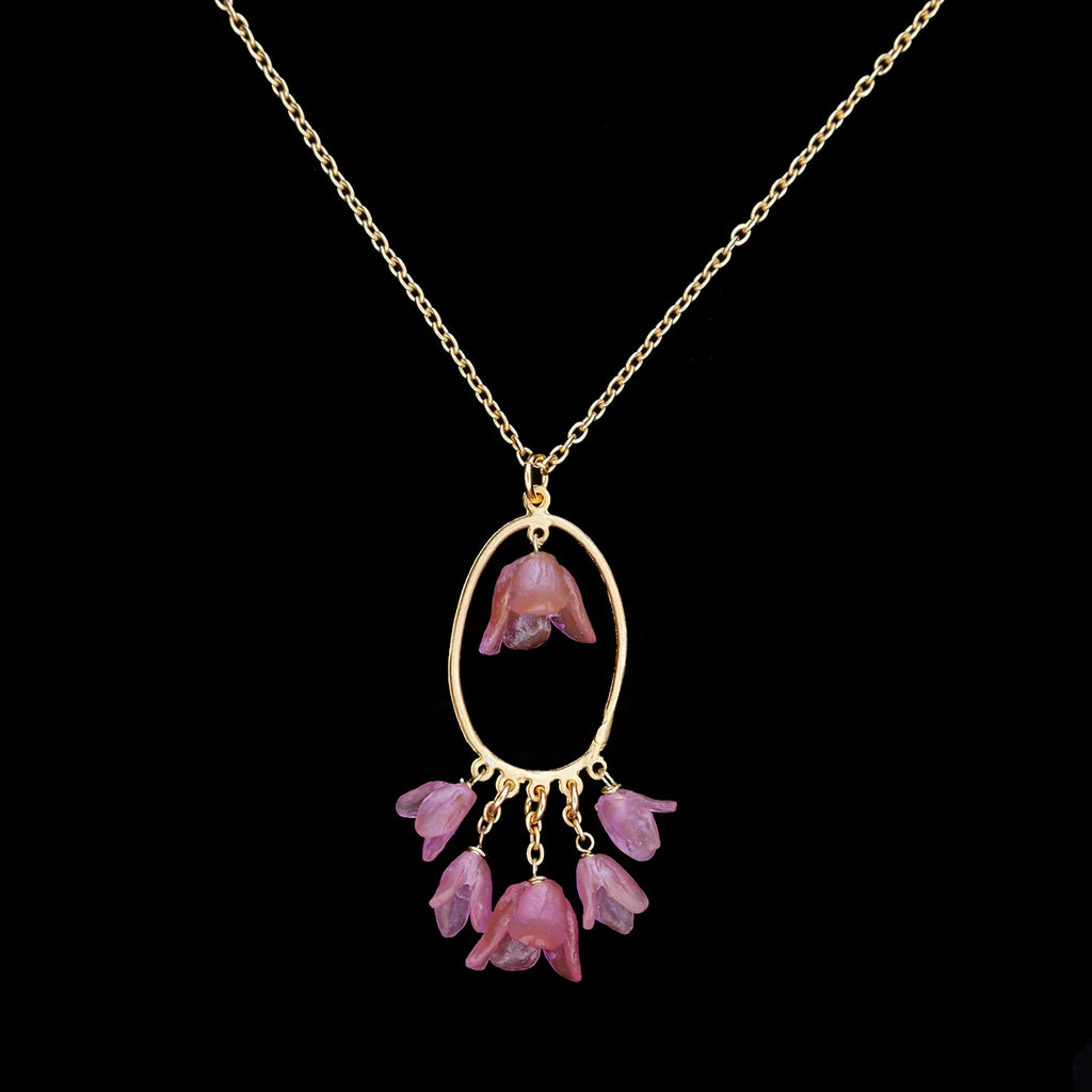 Apfelblüte - Halskette Oval