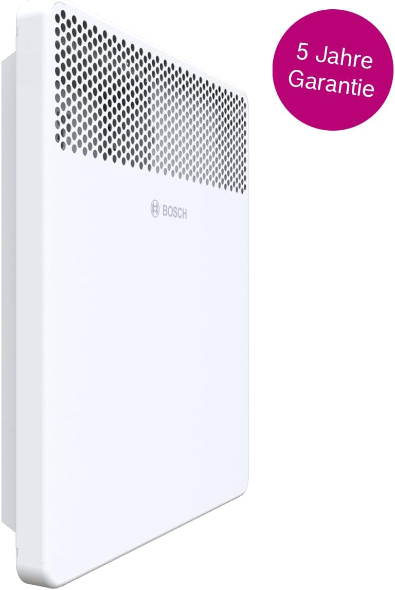 Bosch Thermotechnik convettore elettrico Heat Convector 4000-20, per circa 20m con 2000W incl. regolatore elettronico, display LED, programma settimanale, 5 anni di garanzia sul prodotto