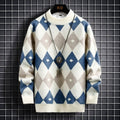 Herren-Pullover mit Rautenmuster