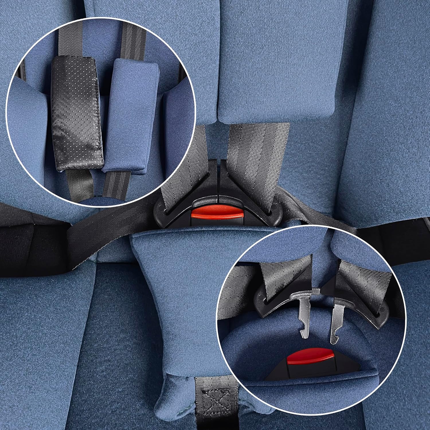 XOMAX XZ-16 Kindersitz drehbar 360° mit ISOFIX und Liegefunktion I mitwachsend I 0-36 kg, 0-12 Jahre, Gruppe 0/1/2/3 I 5-Punkt-Gurt und 3-Punkt-Gurt I Bezug abnehmbar, waschbar I ECE i-Size 129R