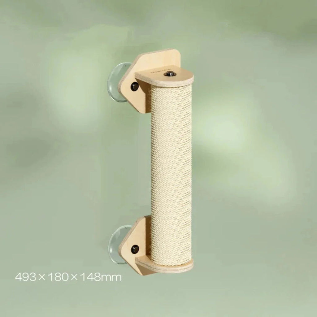 Tiragraffi sospeso moderno in legno – Design elegante per gatti