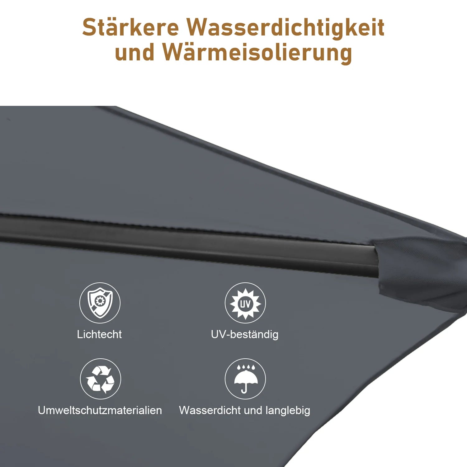 Sonnewelt Ampelschirm 3.5m 3m Garten