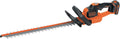 BLACK+DECKER Heckenschere Akku mit Schnellladegerät - Astschere mit Antiblockierfunktion (mit Antiblockierfunktion - 18mm Schnittstärke zum Schneiden mittelgroßer Hecken - 18V - 2,9kg) GTC18502PC