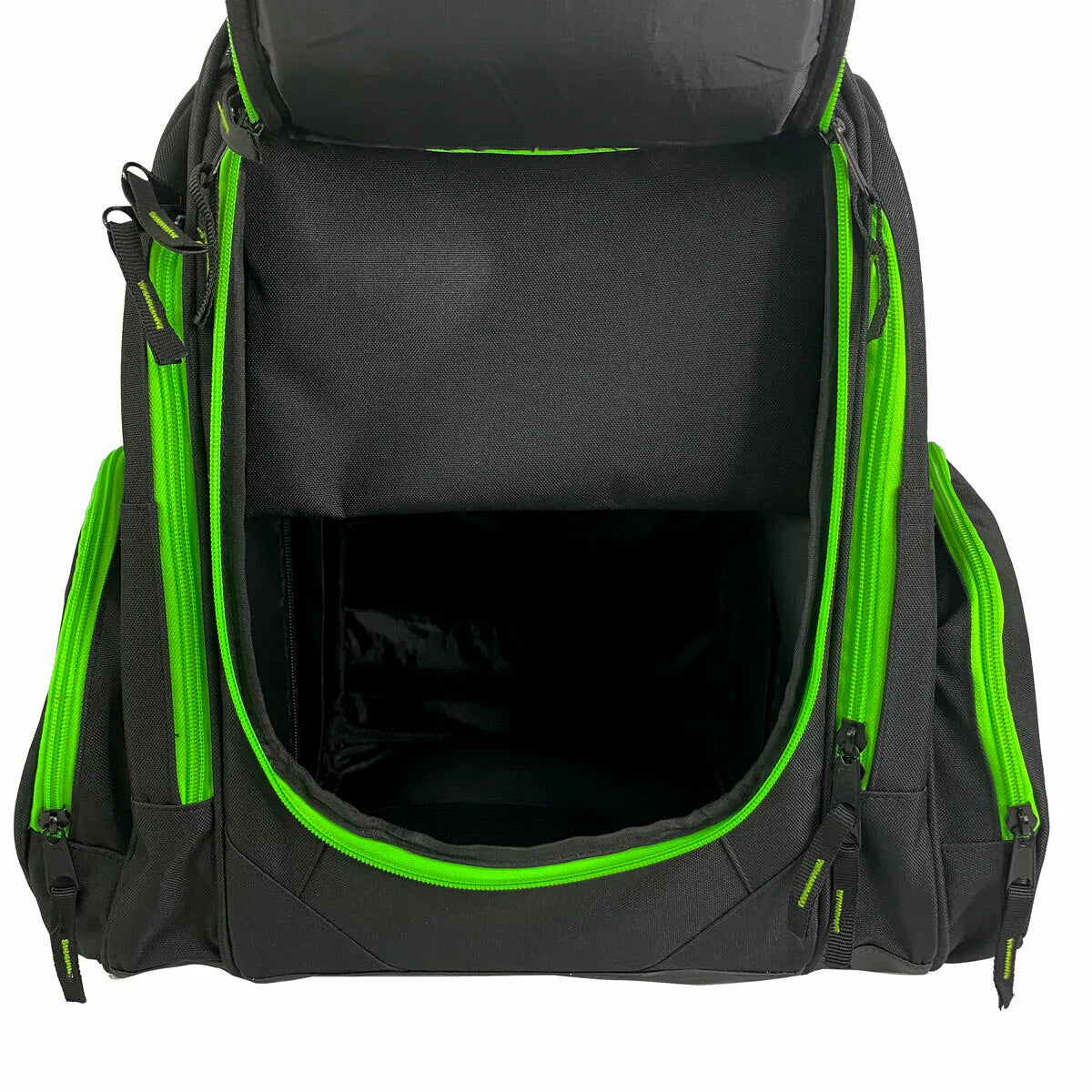 Viking Discs Rucksack Pro, zaino da disc golf, nero/lime