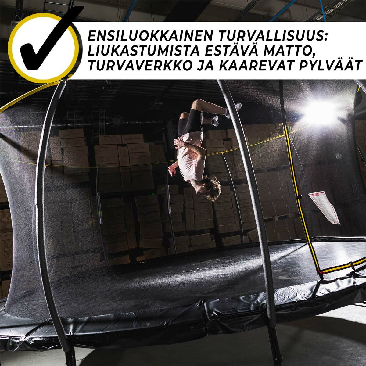 Tappeto elastico Stratos 4,27m con rete di sicurezza