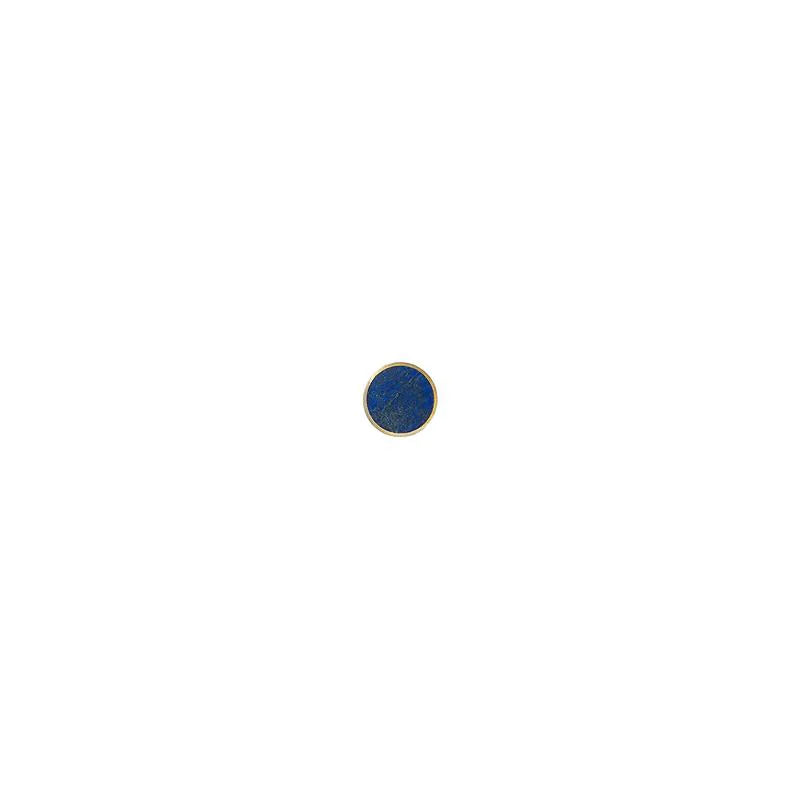 Ferm Living Haken mit Stein klein, Lapislazuli blau