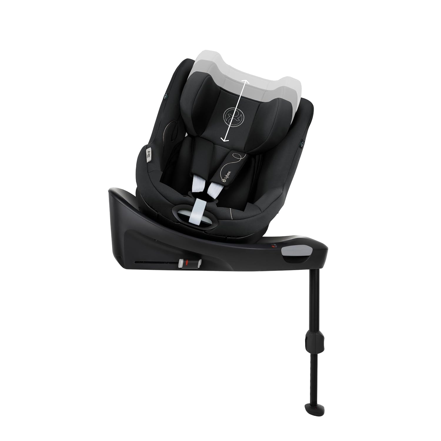 Seggiolino auto CYBEX Gold Sirona Gi i-Size Plus con base, Da 3 mesi a 4 anni circa (Dalla nascita con inserto per neonati), Max. 20 kg, 61-105 cm (Da 40 cm con inserto per neonati), Stormy Blue