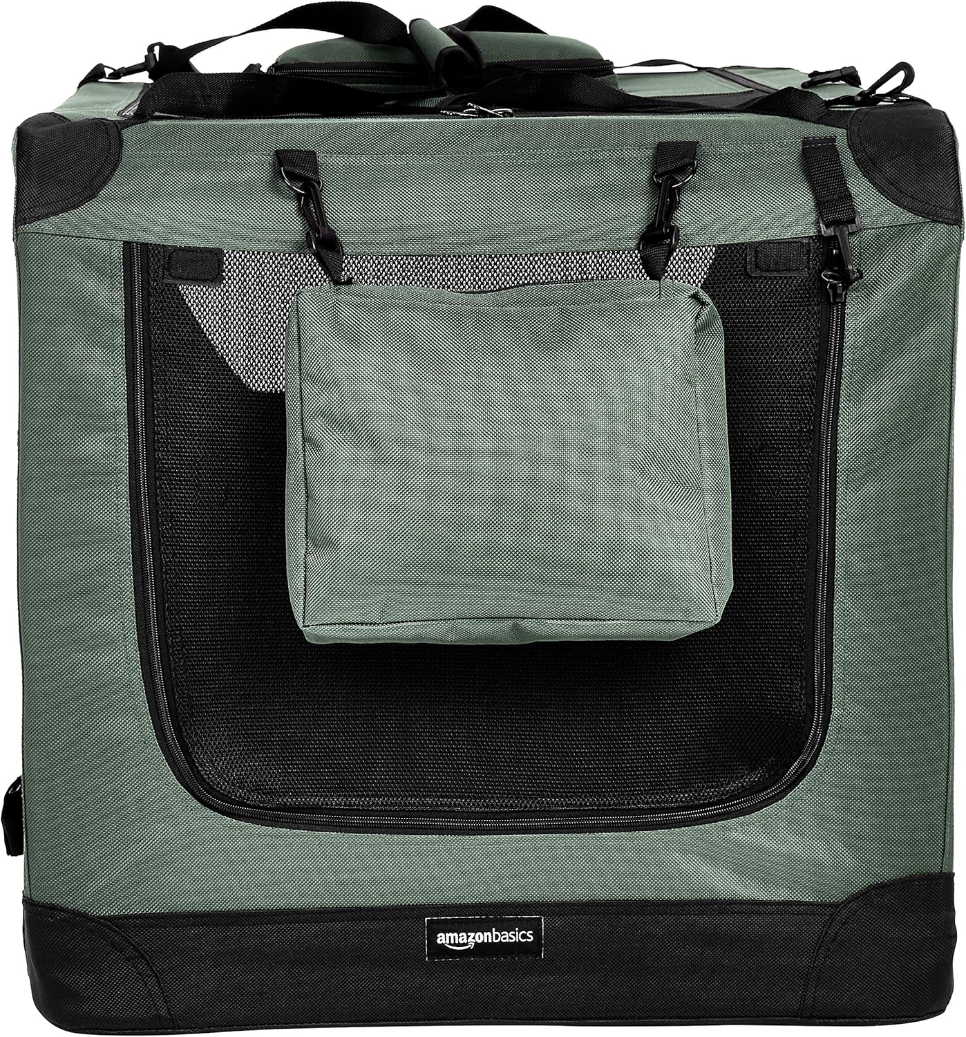Amazon Basics – Morbida borsa pieghevole per animali domestici, 30 pollici/76,2 cm, grigia