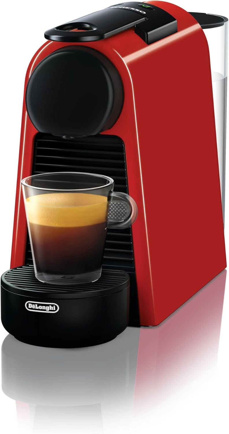 Nespresso De'Longhi EN 85.B Essenza Mini Macchina da Caffè a Capsule,Welcome Set con Capsule Assortite in Diversi Gusti,Pressione Pompa 19 bar,Design Salvaspazio,1370W,0.6 L,32.5 x 11 x 20.5 cm,Nero