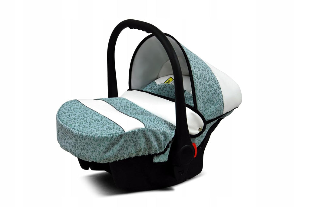 BabyLux® Passeggino Bambimo Set 3 in 1 - White Lux - include Navicella, Seduta Passeggino, Seggiolino Auto Ovetto - Seggiolino Auto - Set Passeggino - Passeggino Combinato con Borsa Fasciatoio, Parapioggia ecc.
