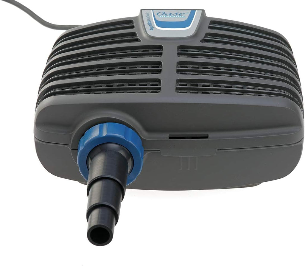 OASE 51096 Pompa per filtro e ruscello AquaMax Eco Classic 5500, portata 5300 l/h, pompa per ruscello a risparmio energetico, pompa per laghetto, filtro, pompa, ruscello, grigio scuro