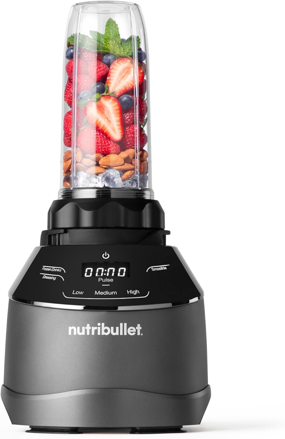 nutribullet Frullatore Combo Full Size, Mixer Elettrico, Tritatutto Multifunzione, Professionale, 1200 Watt, Caraffa da 1,89 l, Bicchieri da 946 ml e 710 ml, Nero, NBF500MB