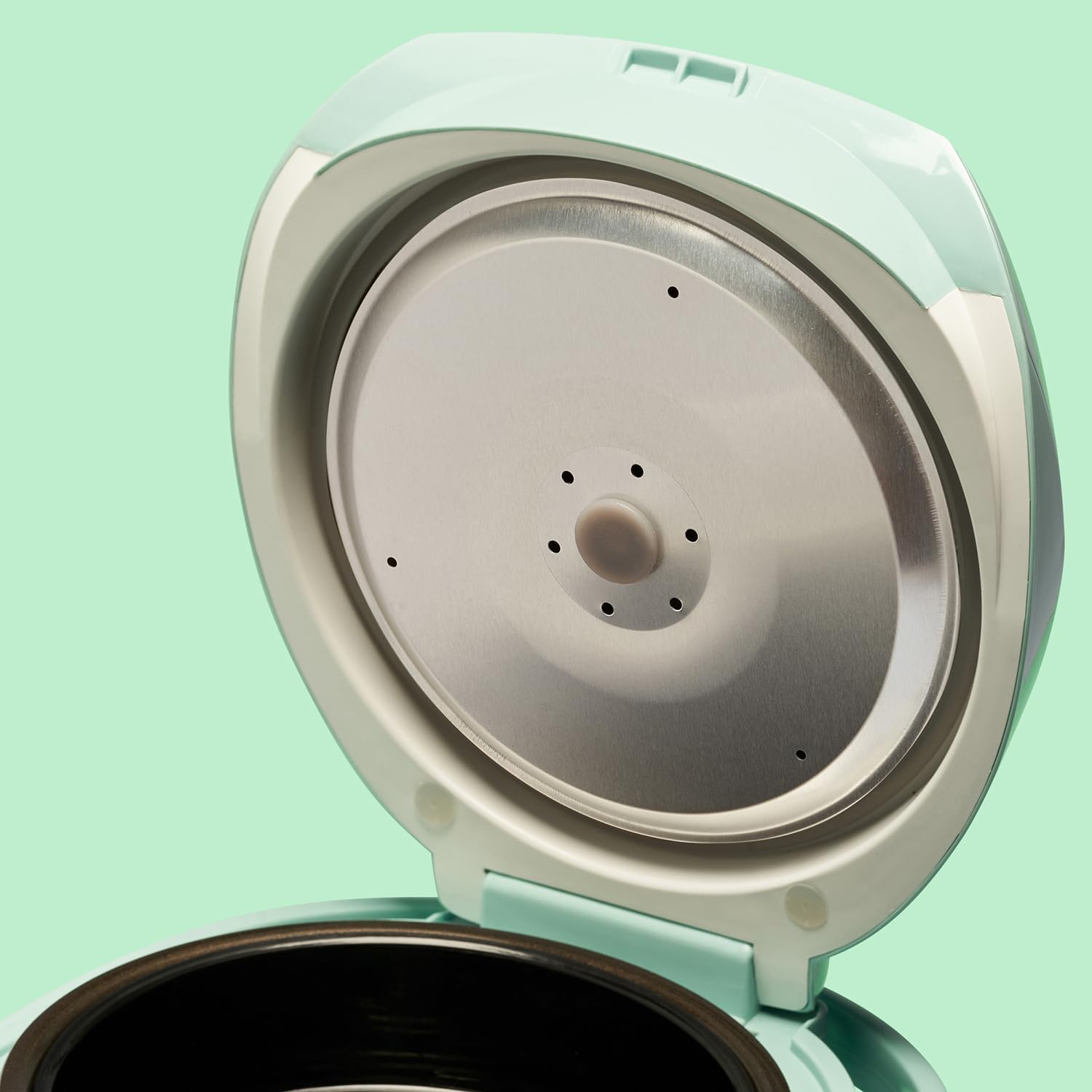 REISHUNGER Cuociriso digitale piccolo, nero | Da 0,6 L fino a 3 persone | Funzione mantenimento calore, timer e pentola premium | Multicooker e vaporiera piccoli, 8 programmi, tecnologia a 7 fasi