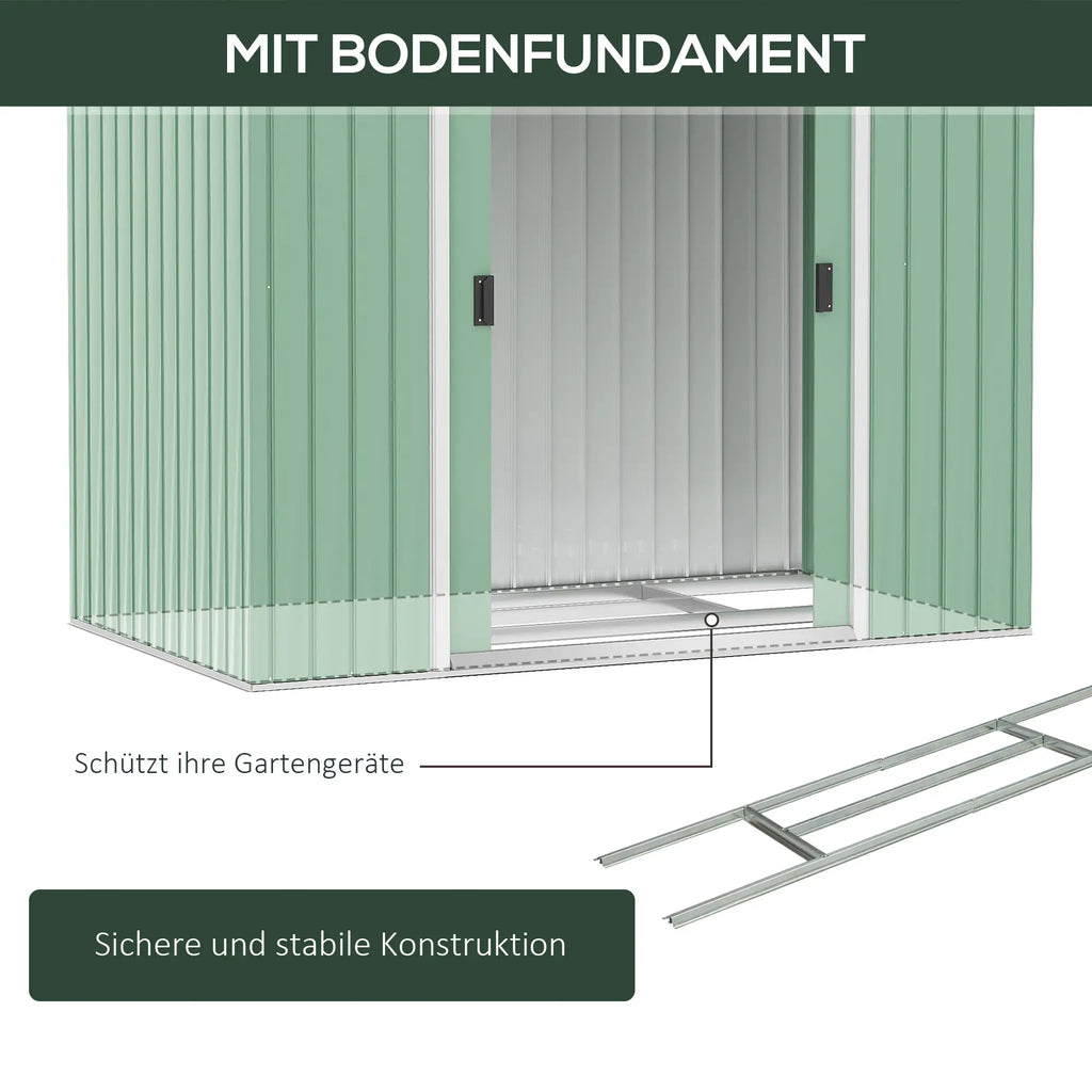 Outsunny Casetta Attrezzi con Porte Scorrevoli e Ventilazione