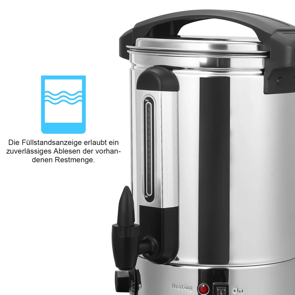 Sonnewelt Heiwasserspender Glühweinkocher 8L