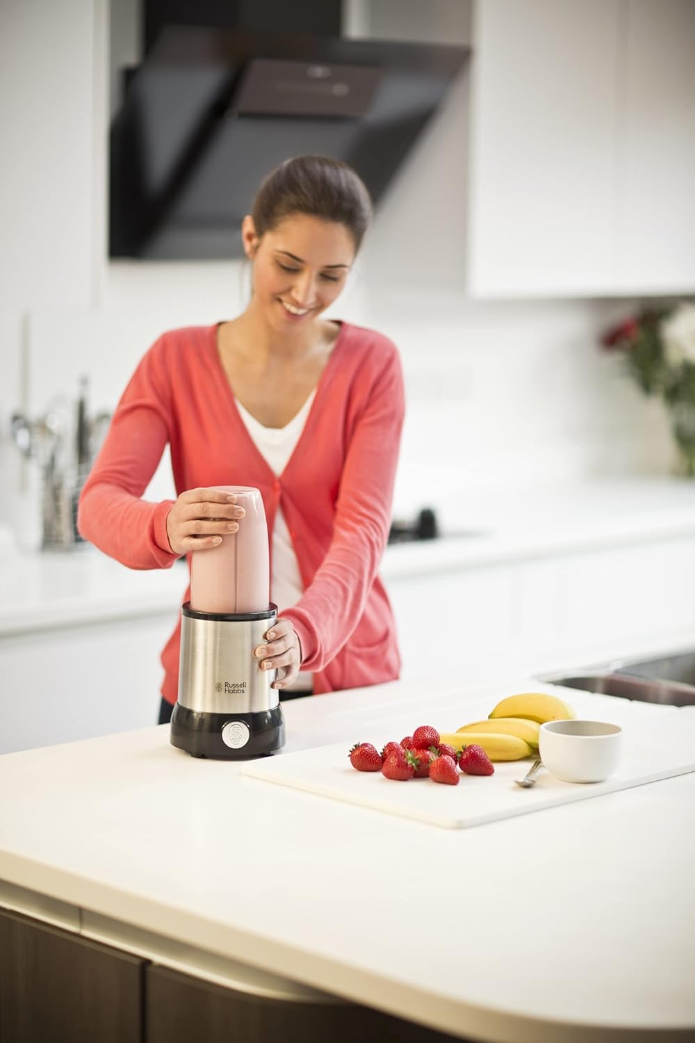 Russell Hobbs Mixer [Frullatore multifunzione] NutriBoost (include 5 contenitori senza BPA e lavabili in lavastoviglie + coperchi, 22.000 giri/min, motore da 0,9 CV) frullatore elettrico 23180-56